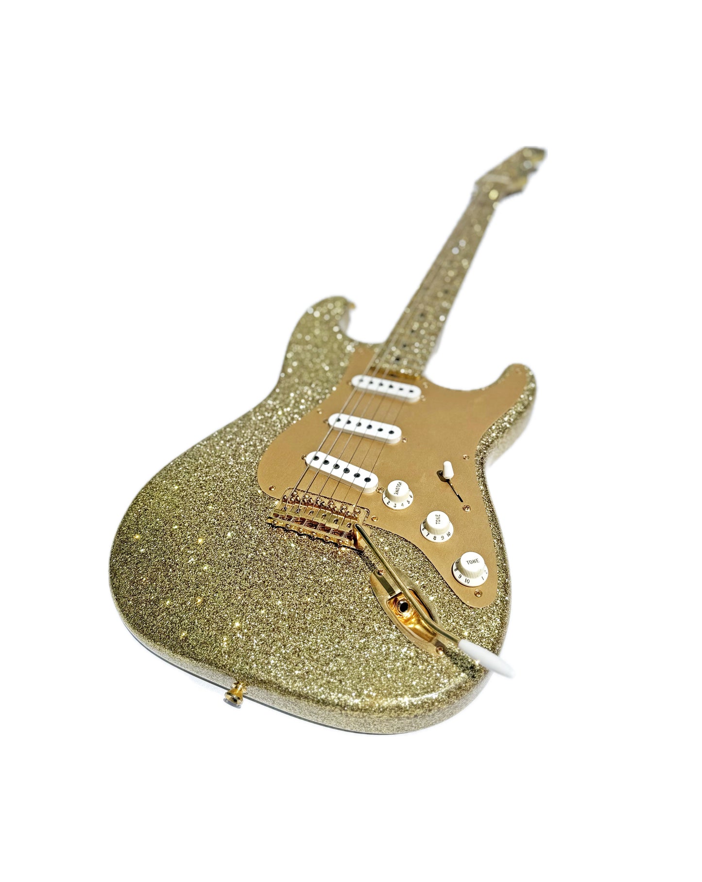 2006 Signature Sound Gold Sparkle Deluxe S-Caster Guitar