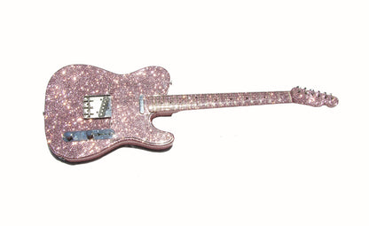 2026 Signature Sound T-caster Guitar Pink Sparkle Body neck and pick guard
