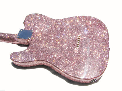 2026 Signature Sound T-caster Guitar Pink Sparkle Body neck and pick guard