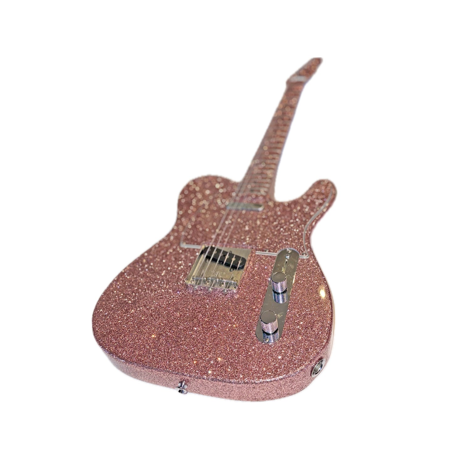 2026 Signature Sound T-caster Guitar Pink Sparkle Body neck and pick guard