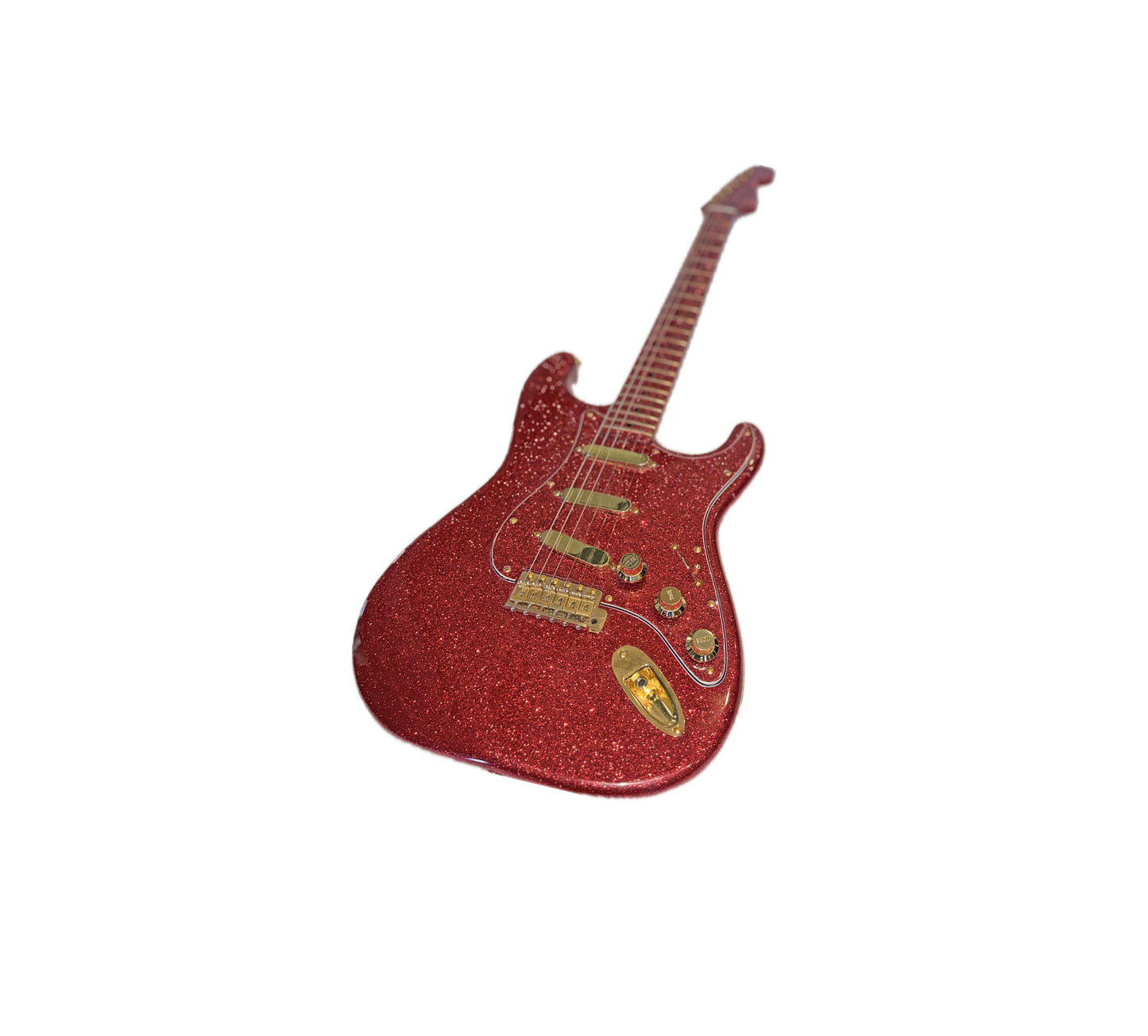 2026 Signature Sound Deluxe S-Style Guitar Red Sparkle