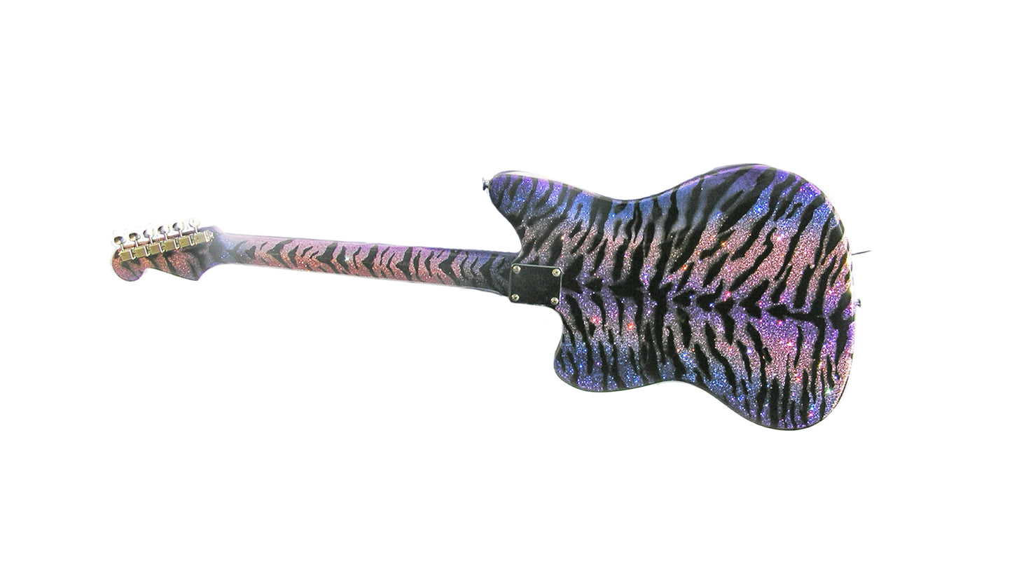 2026 Signature Sound Deluxe J-Master Electric Guitar – Pink Tiger Sparkle Offset