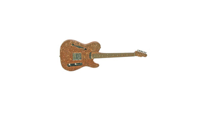 2026 Signature Sound T-caster Thinline Rose Gold Sparkle Guitar