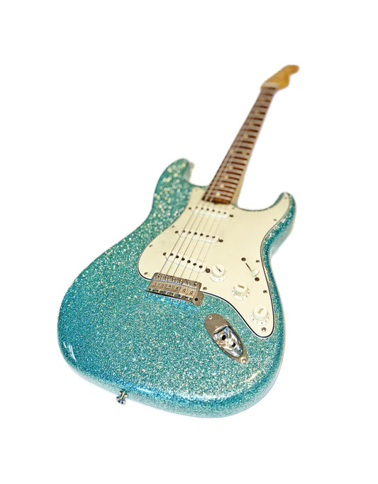 2026 Signature Sound Deluxe S - Caster Marlin Blue Sparkle Guitar