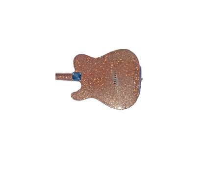 2026 Signature Sound T-caster Thinline Rose Gold Sparkle Guitar